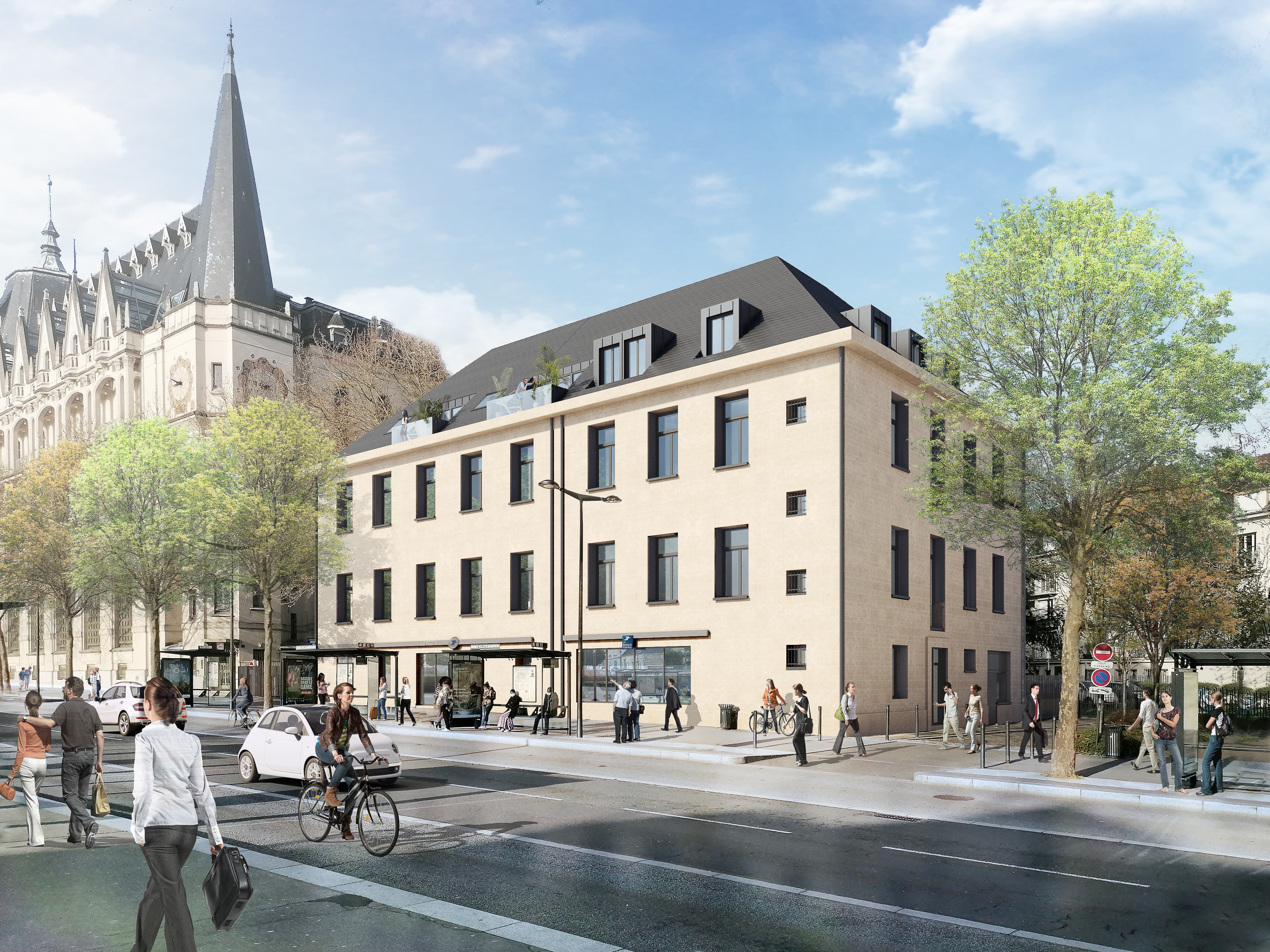 Vue du Bd Maurice Violette