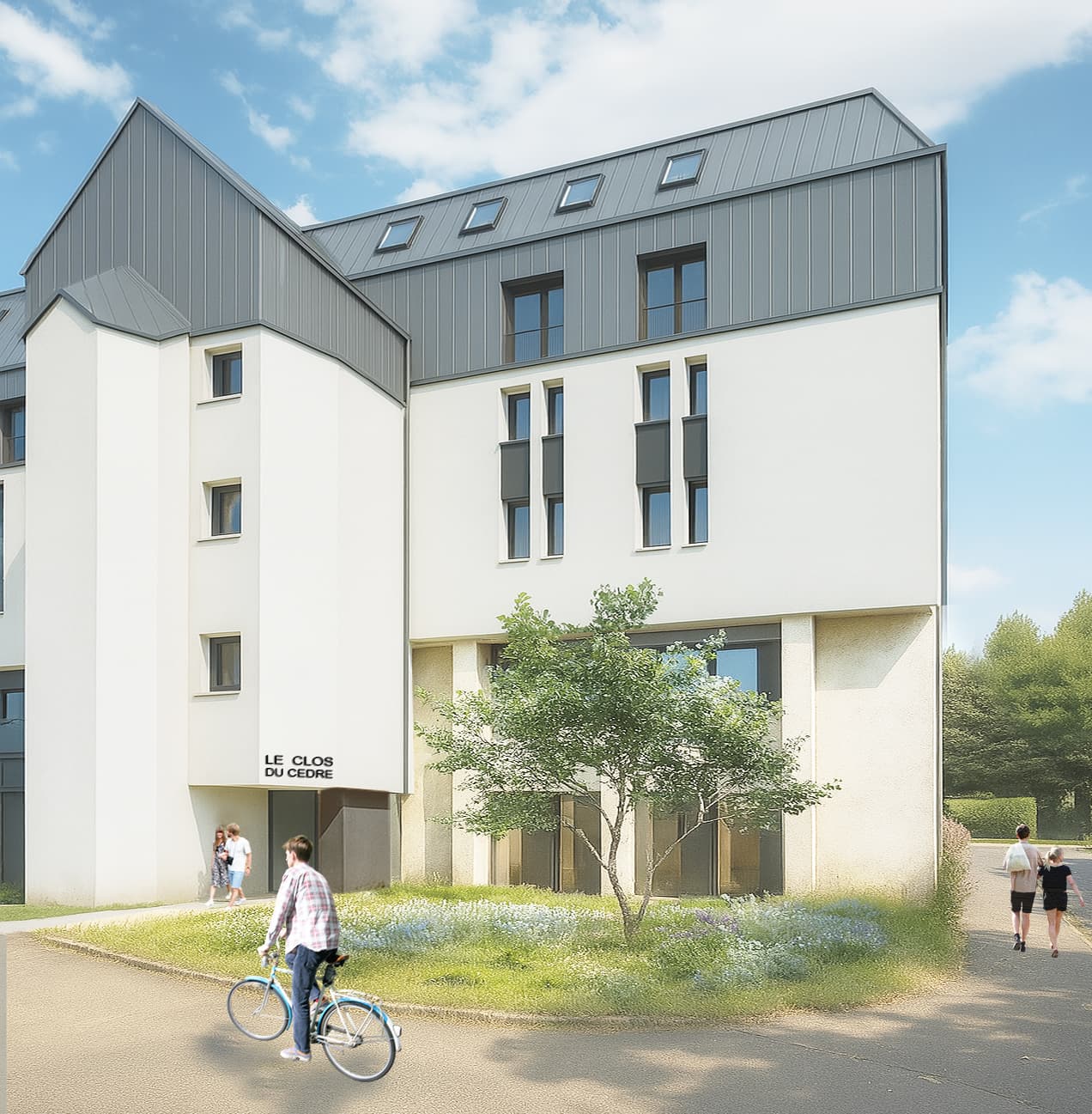 Vue de l'entrée Bâtiment A